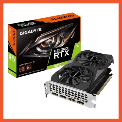 การ์ดจอ GIGABYTE RTX 3050 WINDFORCE V2 OC - 6GB GDDR6