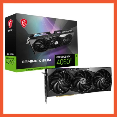การ์ดจอ MSI NVIDIA RTX 4060TI GAMING X SLIM 8G GDDR6X การ์ดจอ MSI NVIDIA RTX 4060TI GAMING X SLIM 8G GDDR6X