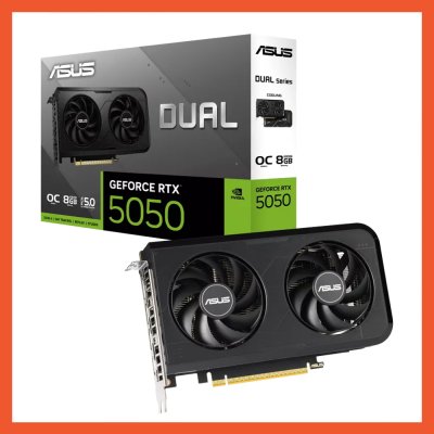 การ์ดจอ ASUS DUAL NVIDIA RTX 5050 8GB OC GDDR6