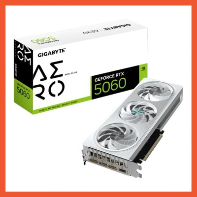 การ์ดจอ GIGABYTE NVIDIA RTX 5060 AERO OC 8G GDDR7