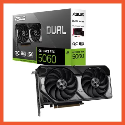 การ์ดจอ ASUS NVIDIA RTX 5060 DUAL 8GB GDDR7