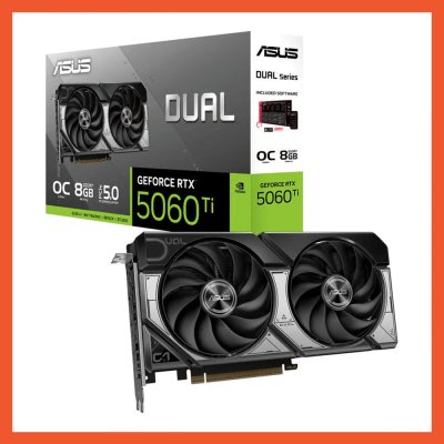 การ์ดจอ ASUS RTX 5060 TI DUAL O8G - 8GB GDDR7