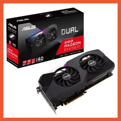 การ์ดจอ MSI RADEON ASUS RX 6700 XT DUAL OC 12GB GDDR6