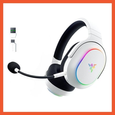 HEADSET RAZER BARRACUDA X CHROMA WIRELESS WHITE