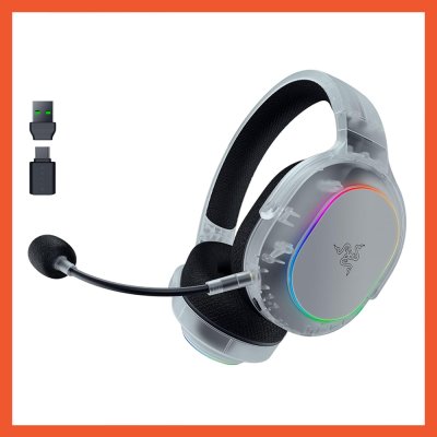 HEADSET RAZER BARRACUDA X CHROMA WIRELESS PHANTOM WHITE EDITION