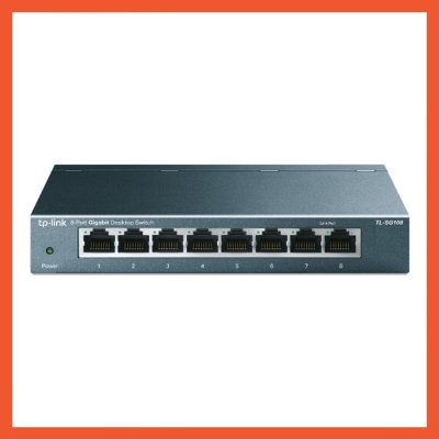TP-LINK SWITCH HUB TL-SG108 8 PORT GIGABIT TP-LINK SWITCH HUB TL-SG108 8 PORT GIGABIT