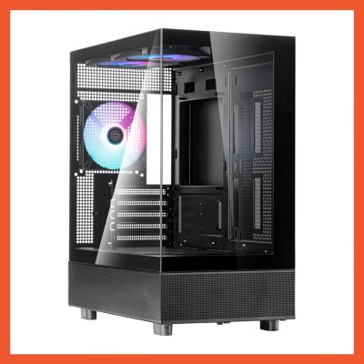 CASE SILVERSTONE LUCID 04 BLACK M-ATX