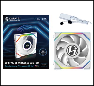 Lian Li FAN CASE UNI FAN SL WIRELESS LCD 120 PACK 1 Lian Li FAN CASE UNI FAN SL WIRELESS LCD 120 PACK 1