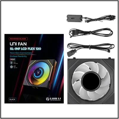 Lian Li UNI FAN REVERSE SL-INF LCD FLEX PACK 1