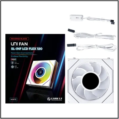 Lian Li UNI FAN REVERSE SL-INF LCD FLEX PACK 1