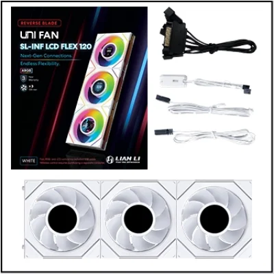 Lian Li UNI FAN REVERSE SL-INF LCD FLEX PACK 3
