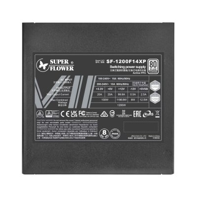 POWER SUPPLY SUPER FLOWER LEADEX VII PLATINUM PRO ATX 3.1 1200W 80+ PLATINUM