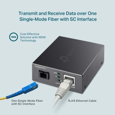 ADAPTER/CONVERTER TP-LINK GIGABIT WDM MEDIA CONVERTER (TL-FC311A-2)