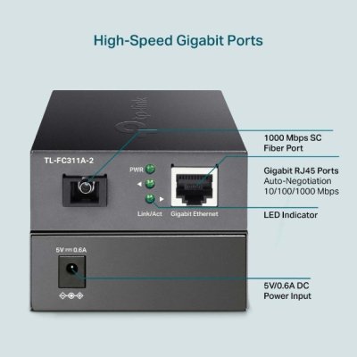ADAPTER/CONVERTER TP-LINK GIGABIT WDM MEDIA CONVERTER (TL-FC311A-2)