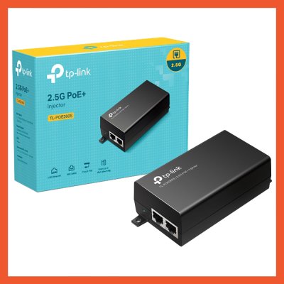 TP-LINK TL-POE260S POWER OVER ETHERNET ADAPTER 48V GIGABIT