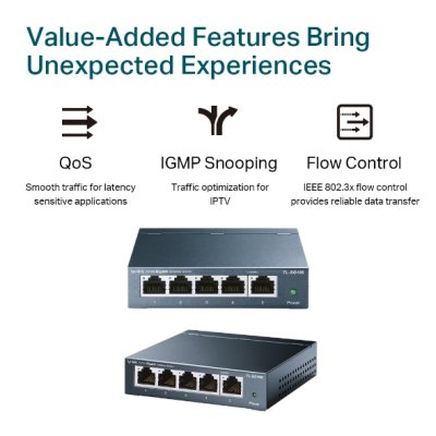 TP-LINK SWITCH HUB TL-SG105 5 PORT GIGABIT
