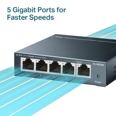 TP-LINK SWITCH HUB TL-SG105 5 PORT GIGABIT
