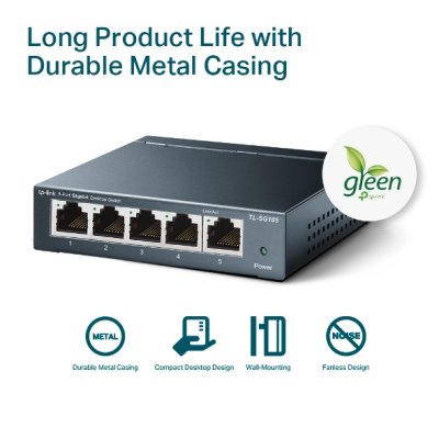 TP-LINK SWITCH HUB TL-SG105 5 PORT GIGABIT