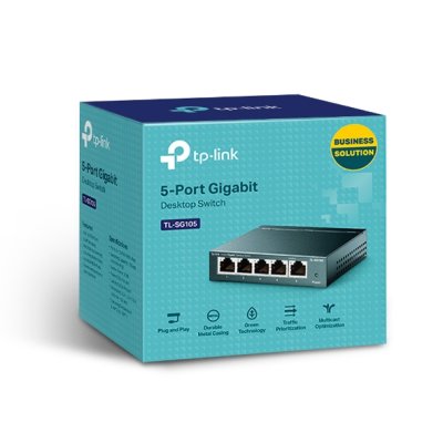 TP-LINK SWITCH HUB TL-SG105 5 PORT GIGABIT TP-LINK SWITCH HUB TL-SG105 5 PORT GIGABIT