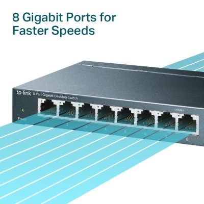 TP-LINK SWITCH HUB TL-SG108 8 PORT GIGABIT