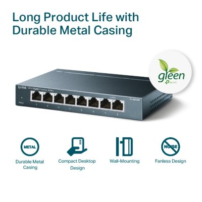 TP-LINK SWITCH HUB TL-SG108 8 PORT GIGABIT