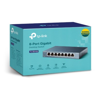 TP-LINK SWITCH HUB TL-SG108 8 PORT GIGABIT