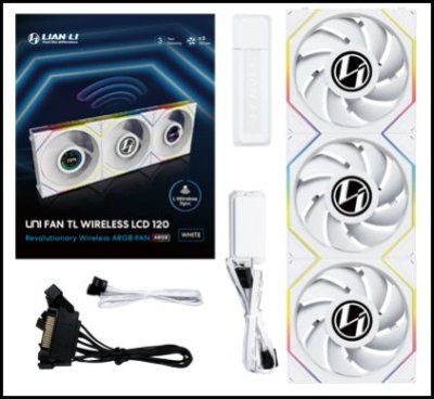 Lian Li FAN CASE UNI FAN TL LCD 120 WIRELESS PACK 3