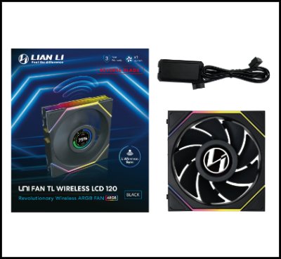 Lian Li FAN CASE UNI FAN REVERSE TL LCD 120 WIRELESS PACK 1 Lian Li FAN CASE UNI FAN REVERSE TL LCD 120 WIRELESS PACK 1