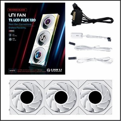Lian Li UNI FAN REVERSE TL 120 LCD FLEX PACK 3
