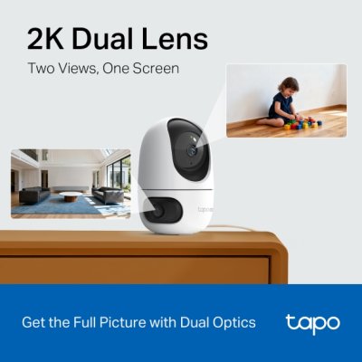 กล้องวงจรปิด TP-LINK TAPO C245D DUAL LENS PAN/TILT (3MP+3MP)