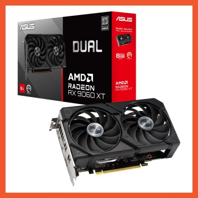การ์ดจอ ASUS RADEON RX 9060 XT DUAL 8GB GDDR6