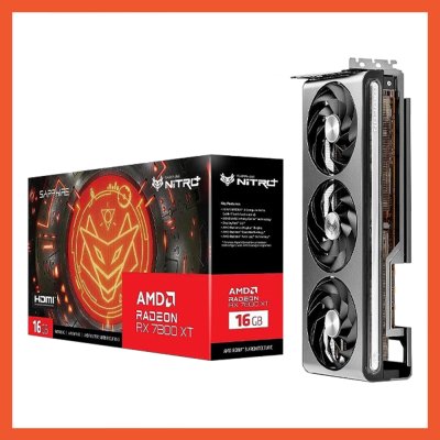 การ์ดจอ SAPPHIRE NITRO+ RADEON RX 7800 XT GAMING OC 16GB GDDR6