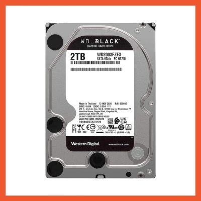 HDD (ฮาร์ดดิสก์) WD 2TB 7200RPM BLACK