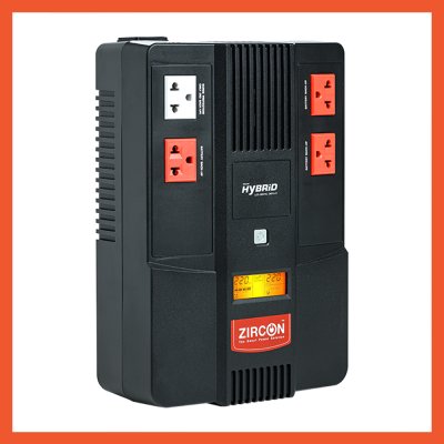 UPS (เครื่องสำรองไฟ) ZIRCON INTERACTIVE HYBRID 1000VA 550W