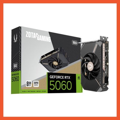 การ์ดจอ ZOTAC NVIDIA RTX 5060 SOLO OC 8GB GDDR7