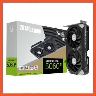 การ์ดจอ ZOTAC NVIDIA RTX 5060 TI TWIN EDGE OC 16GB GDDR7