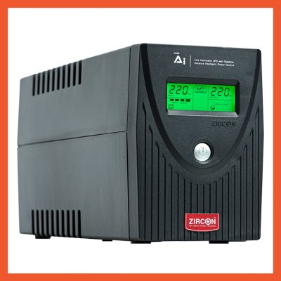 UPS (เครื่องสำรองไฟ) ZIRCON ECO DESIGN AI 1000VA 590W