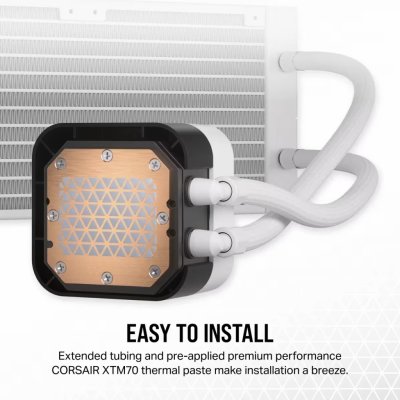 CPU LIQUID COOLING CORSAIR H150I ELITE LCD XT WHITE