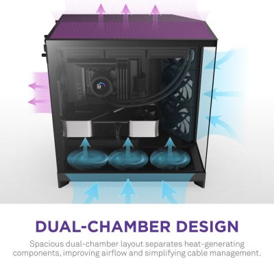 CASE NZXT H9 FLOW BLACK