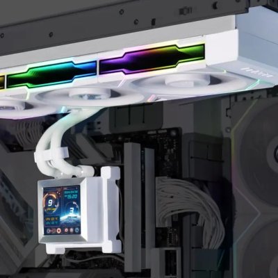 CPU LIQUID COOLING HYDROSHIFT LCD 360TL RGB WHITE (HSLCD36TW)