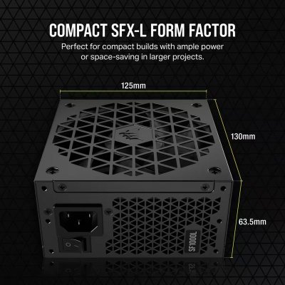 POWER SUPPLY CORSAIR SF850L 850W 80+ GOLD (SFX-L) (CP-9020245-NA)