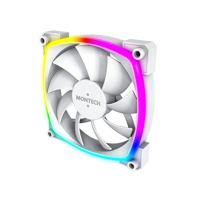MONTECH FAN CASE AX120 PWM - PACK 3 WITH FAN HUB (WHITE)
