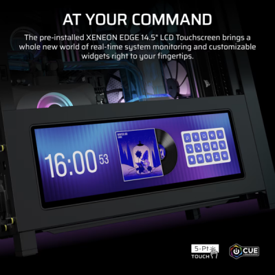 CASE CORSAIR 4000D FRAME XENEON EDGE & TEMPERED GLASS PANEL BLACK FINISH RS120 ARGB (CC-9011326-WW)