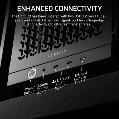 CASE CORSAIR 4000D FRAME XENEON EDGE & TEMPERED GLASS PANEL BLACK FINISH RS120 ARGB (CC-9011326-WW)