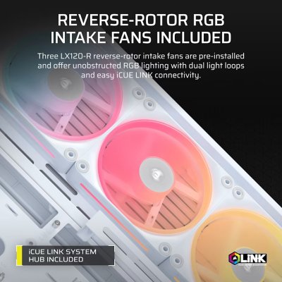 CASE CORSAIR FRAME 4500X LX-R RGB WHITE (CC-9011317-WW)