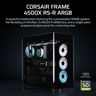 CASE CORSAIR FRAME 4500X RS-R RGB BLACK (CC-9011314-WW)