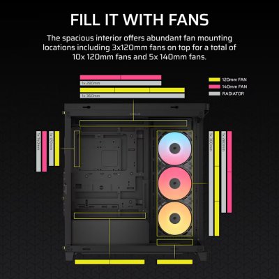 CASE CORSAIR FRAME 4500X RS-R RGB BLACK (CC-9011314-WW)