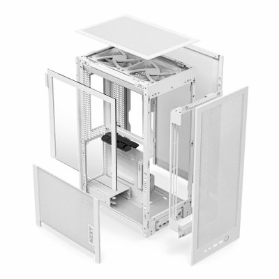 CASE NZXT H2 FLOW MINI-ITX WHITE (CI-H21FW-01)