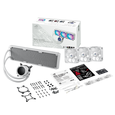 CPU LIQUID COOLING ASUS ROG STRIX LC III 360 ARGB LCD WHITE