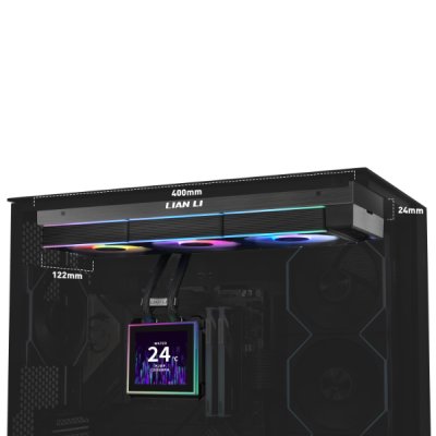 CPU LIQUID COOLING HYDROSHIFT II LCD-S 360 CL - BLACK (GHS2LCDS36CB)